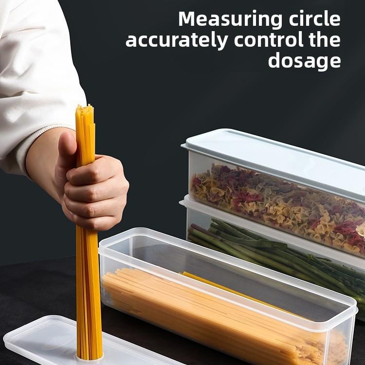 Noodle Rectangle Fridge Food with Lid Kitchen Grocery Food Hanging Noodle Storage Crisper Boxes