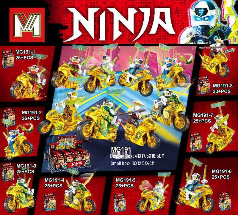 Phantom Series Ninja Racing Motorcycle Building Blocks Set – 8 Models, 11500-Piece Minifigure Collection for Kids