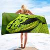 Schlangen Strandtuch Übergröße,Dickes Mikrofaser-Strandtuch,Super saugfähig,Sandfrei,Kühles Bade-Strandtuch für Reptilienliebhaber