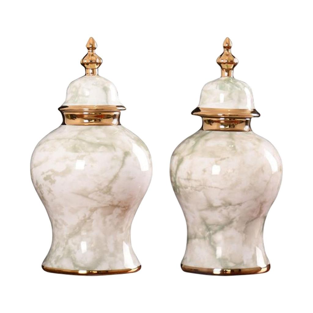 Ceramic Flower Vase Ornament ,Floral Arrangement ,Storage Jar ,Traditional Porcelain Storage for