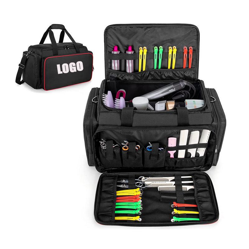 Customized Polyester Cosmetic Bags Case Hair Styling Tools Carrying Bag for Travel Hair Scissors Case Totebags Hair Dryer Bags