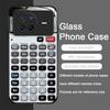 Funny Digital Calculator Pattern Tempered Glass Phone Case for OPPO Reno 13 F 12 11 10 Pro Plus Find X8 X3 Lite A58 A78 5G Cover