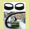 Adjustable Black Round Blind Spot Rearview Mirror Glass
