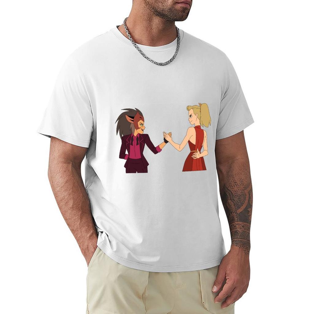 Princess Prom Catradora SheRa TShirt Basic Crew Neck Short Sleeve Top