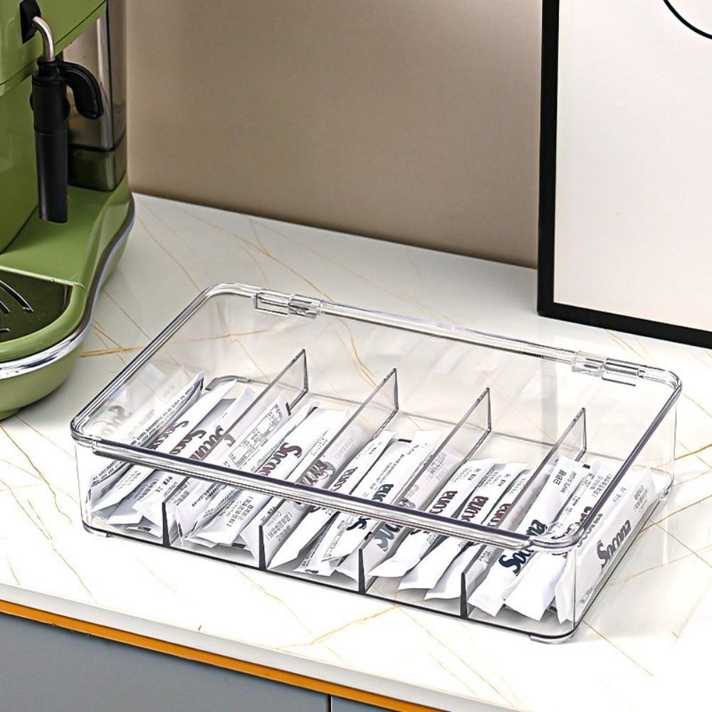 Transparent Glasses Storage Box 5 Grids Eyeglasses Container Multifunctional Sunglass Organizer