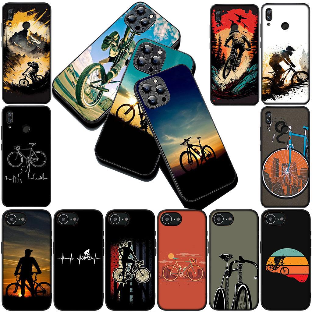 Mountain Bike Cycling Art Silicone Phone Cover for Xiaomi Redmi 15 15C A4 A5 9A 9C NFC Note 9 8 9T 8T Soft Case