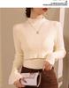 2024 Autumn/Winter Maternity Ruffle Neck Nursing Sweater - Stylish, Warm, Versatile Postpartum Wear