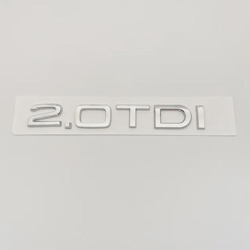 

3D буквы ABS 2.0TDI 2.5TDI 3.0TDI 35TDI 40TDI 45TDI 50TDI эмблема для A1 A3 A4 A5 A6 A7 A8 Q2 Q3 Q5 Q7 наклейка на багажник автомобиля silver 2.0TDI