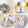Spring Summer Casual Pet T-Shirt for Cats Dogs with Animal Print, Comfortable Breathable Puppy Kitten Shirt