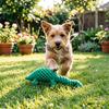 Dog Cotton Rope Toy Cute Dinosaur Shaped Dog Chew Toy for Aggressive Chewers Interactive Pet Training Toy for Small Medium Dogs