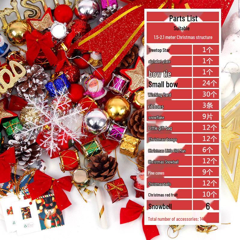 Christmas Tree Ornament Set: Decorations & Accessories Value Pack
