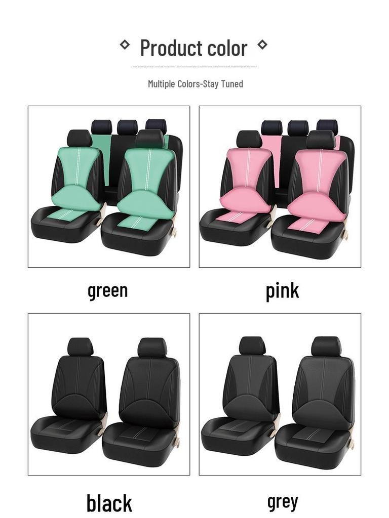 Premium PU Leather Cross-Border Patchwork Seat Cover: Durable, Soft, Comfortable, and Breathable Luxury Car Accessory