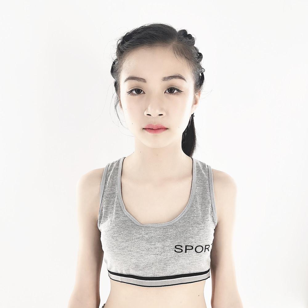 Girls' Wire-Free Sports Comfort Vest Bra