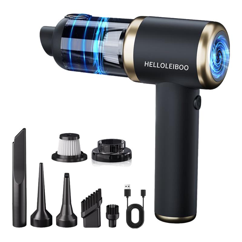 Helloleiboo Cordless Handheld Car Vacuum Cleaner with Blow & Suction