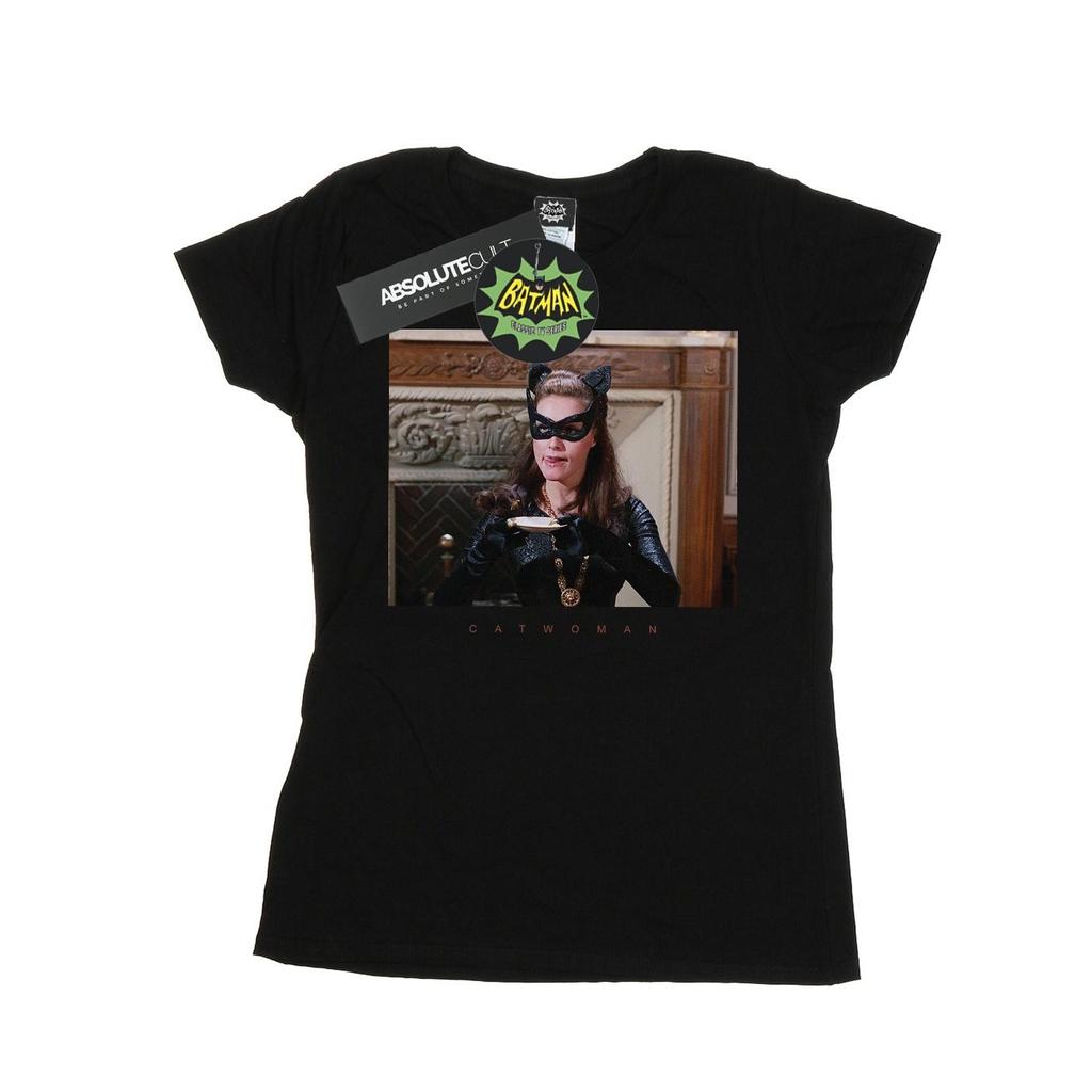 DC Comics Womens/Ladies Batman TV Series Catwoman Photo Cotton T-Shirt