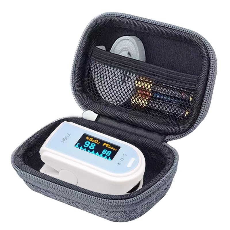 Pulse Oximeter Case for Fingertip Pulse Oximeters and Accessories Airrope/dretec (Case Only)