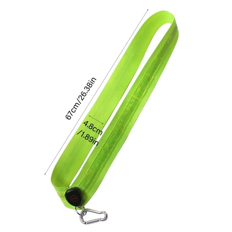 Adjustable Illuminating Shoulder Bands for Outdoor Activity USB Power Safety Lighting with 10Hours Runtimes Wide Paddings