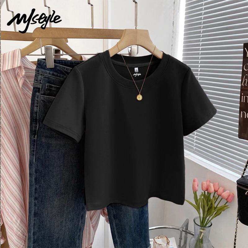 MJ STYLE Women's Pure Cotton Short Sleeve T-Shirt