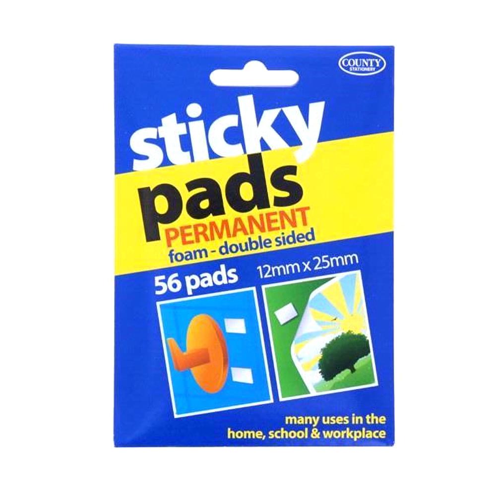 County Stationery Permanent Sticky Pads (Pack Of 56)