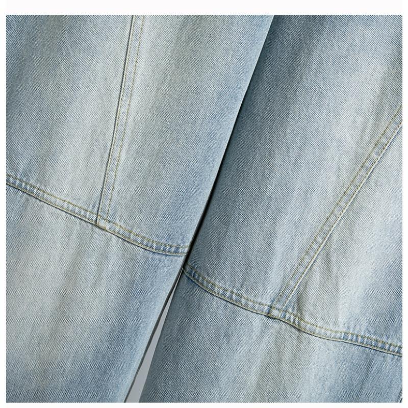 Plus Size Women Spring Jeans Long Harem Pants Casual High Waist Elastic Basic Trousers Loose