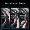 Suitable for Mazda Carbon Fiber Steering Wheel Cover for Cx-5 Cx-30 Mazda3 Cx-50 Cx-90 Mazda2 Cx-60 Cx-3 Mx-5 Bt-50