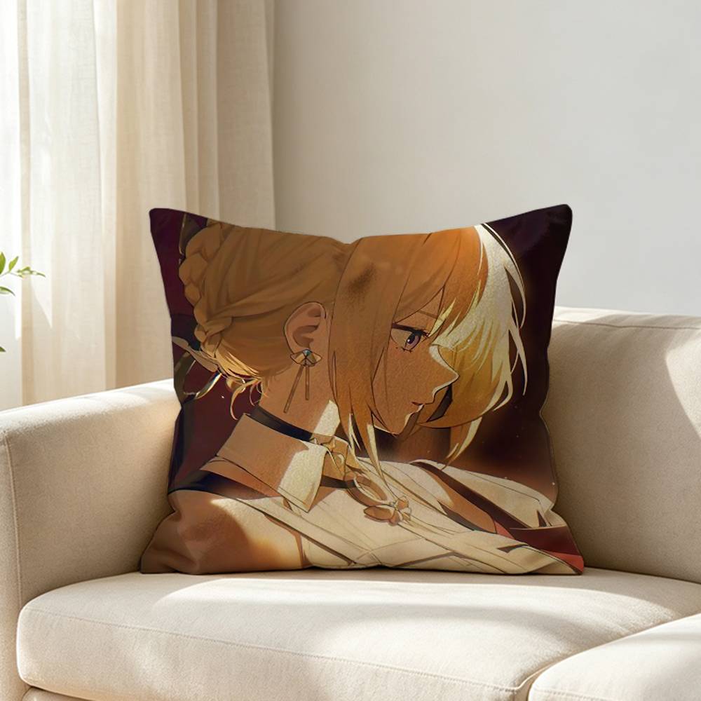 Zenless Zzz Eevelyn Custom Double Sided Print Square Pillow Cushion Cover