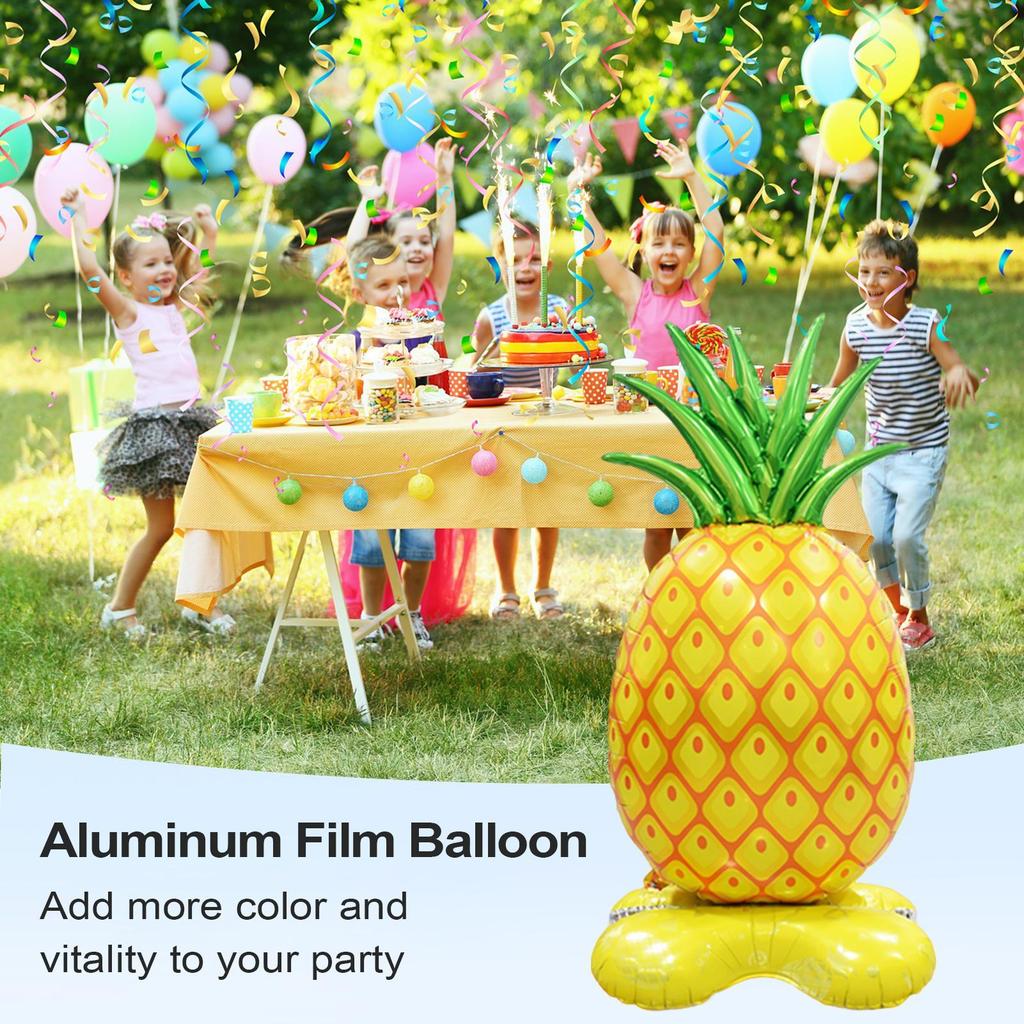 Standing Pineapple Foil Balloon Hot Weather Must Have Aluminum Foil Standing Balloon For Pool Birthday Celebrations Wedding