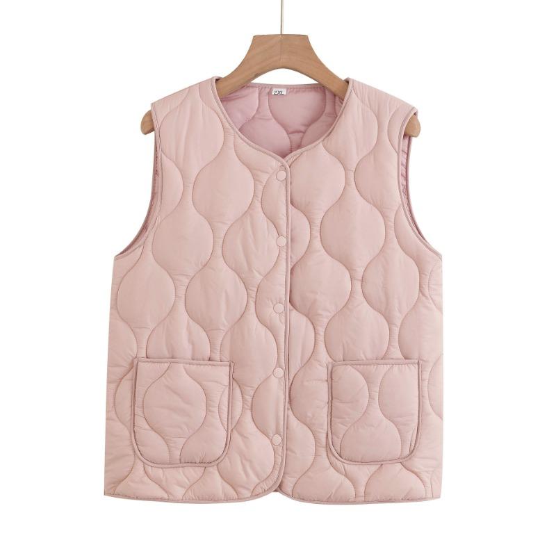 Mom's new autumn and winter, light and thin vest in autumn and winter, thickened warm large-size vest, medium and old outer vest, wide