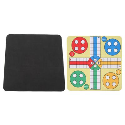 Scacchiera Volante Pieghevole Compatta Lavabile in Pelle Utilizzabile Come Tappetino per Mouse Tavolo da Gioco per Feste