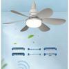 Ultra-Quiet E27 Ceiling Fan Light with Three-Speed Dimming for Kitchen & Bedroom