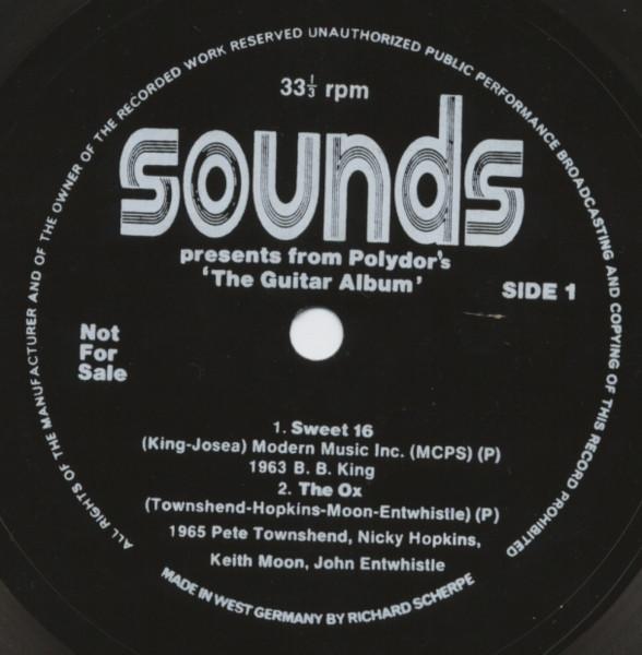 

7inch Record VARIOUS Sounds Presents From Polydors The SH0999 Sounds 1973 UK Rock Used