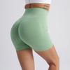 New Summer High-waisted Hip-lifting Fitness Pants for Women, Tummy-slimming Cycling Tights, Peach-shaped Hip Yoga Shorts