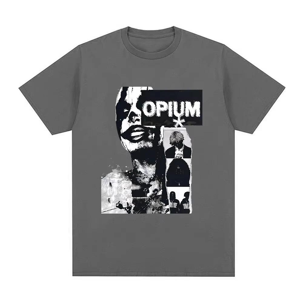 Rapper Playboi Carti TShirt Opium Ken Carson Destroy Lonely Gothic T Shirts Unisex Women 2026 Fashion Vintage Short Sleeve Top