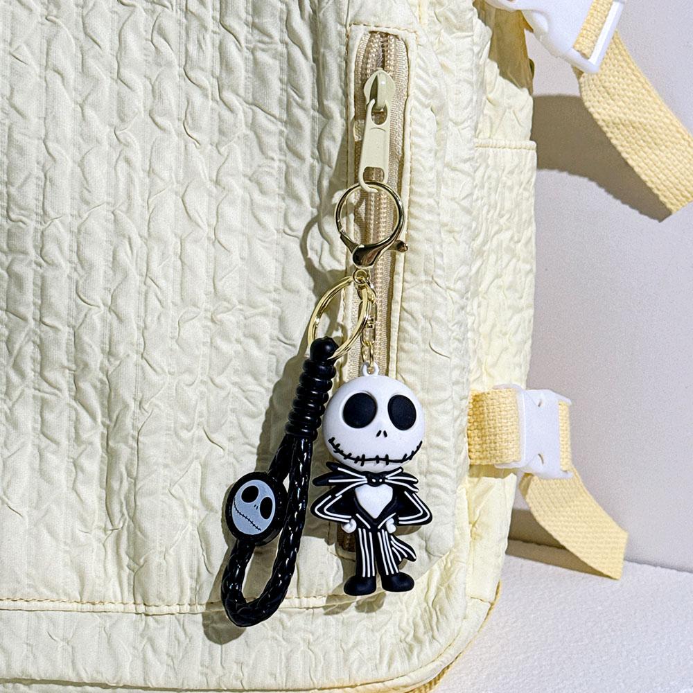 The Nightmare Before Christmas Schlüsselanhänger Sally Jack Schädel Halloween Horrorfilm Schmuck Rucksack Zubehör Schlüsselhalter Geschenke