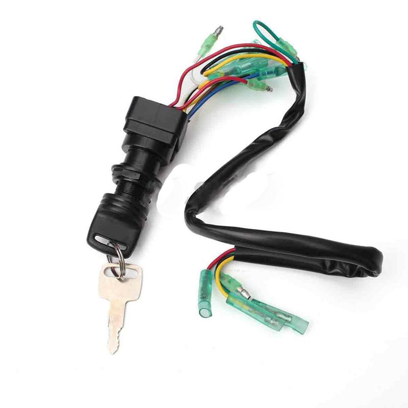 Ignition Switch Key Assembly For Yamaha Outboard Motor Control Box 2/4-Strok 703-82510-43-00-A87D