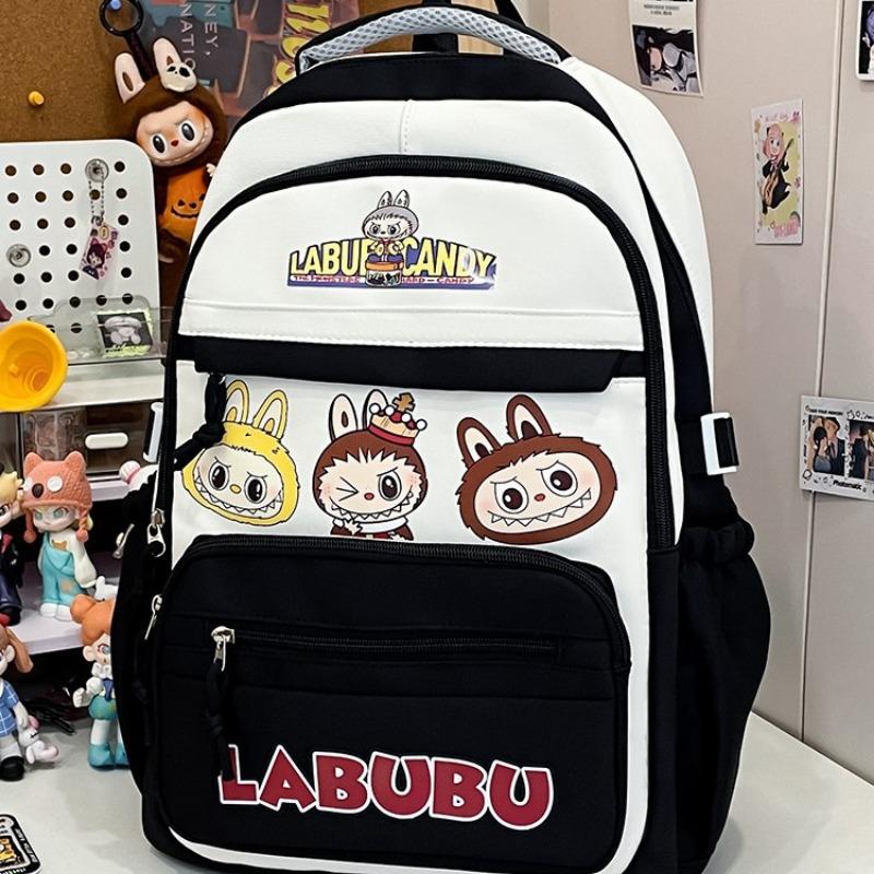 School Bag Backpack College Style Girl Vintage Middle School Student Large Capacity Travel Backpack