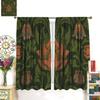 Vintage Bohemia William Morri Plant Flowers Window Curtains Abstract Art Retro Plants Pattern Print Drapes Curtain Blackout Polyester