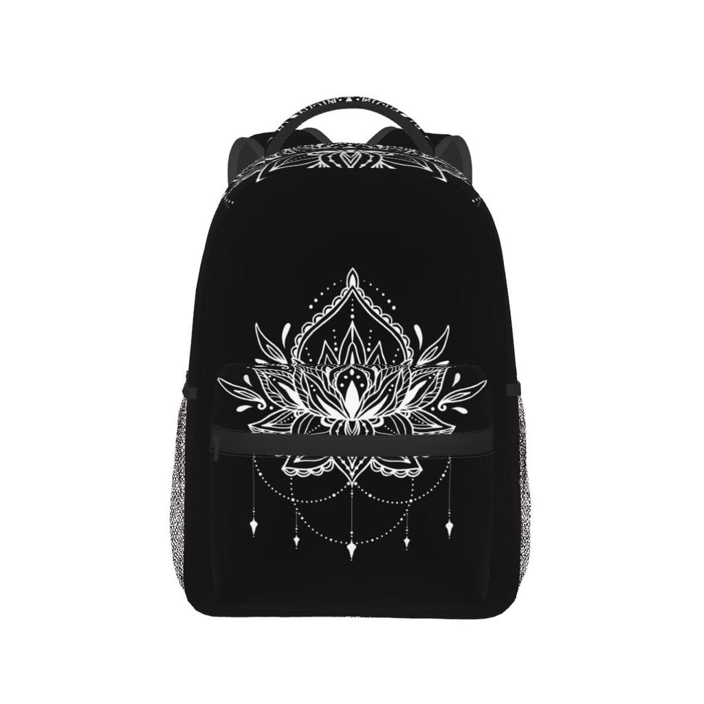 Mandala Lotus Flower Backpack Student Boys Girls BookBag Children School Bag Computer Shoulder Bags for Men Women