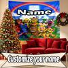 Custom Name Personalized Five Nights at Freddy's Print Tapestry, Wall Art Decor, Bedroom, Dorm, Apartment, LivingRoom, Party Backdrop, Gift for Birthd