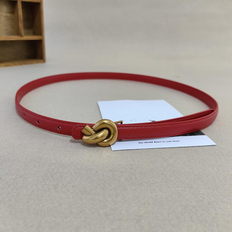 Waist Handmade Leather Belt For Women With Alloy Fastener For Trendy Wear Casual