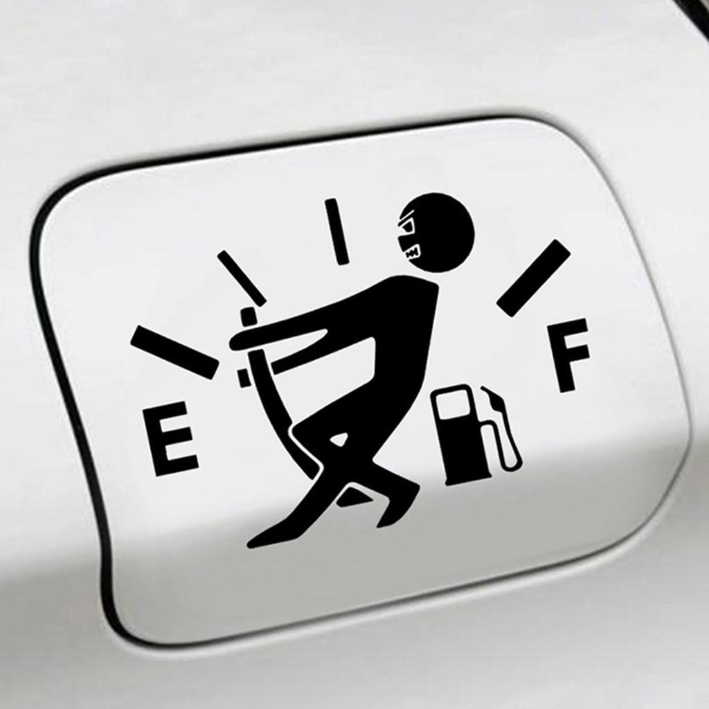 Funny Car Stickers Fuel Gage Empty Decal High Gas Consumption Decal  for Car TruckVan SUV