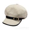 Autumn and winter new simple belt octagonal hat women's fashion versatile cap outdoor woolen warm newsboy hat