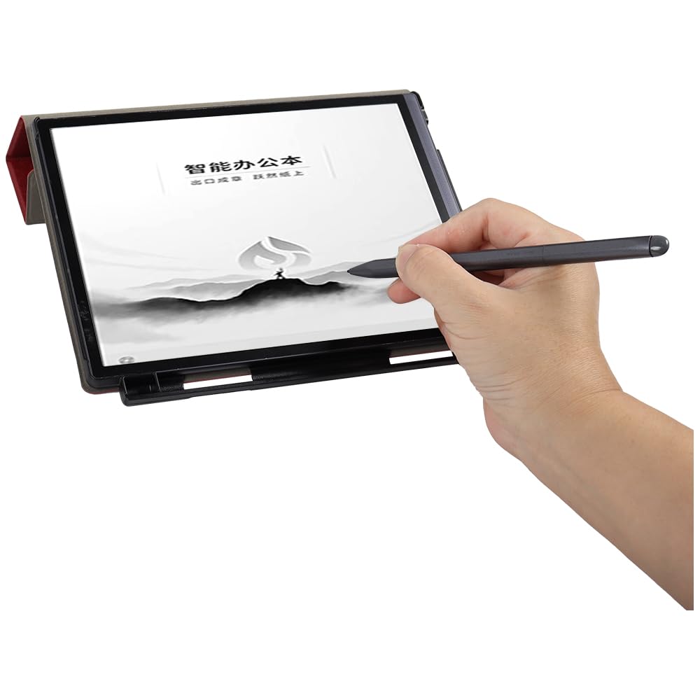 Mingfeng Protective Case Compatible With iFLYTEK AINOTE Air 2 Tablet Triple Fold Support Reader Leather Case Office Notebook With Pen Slot Design