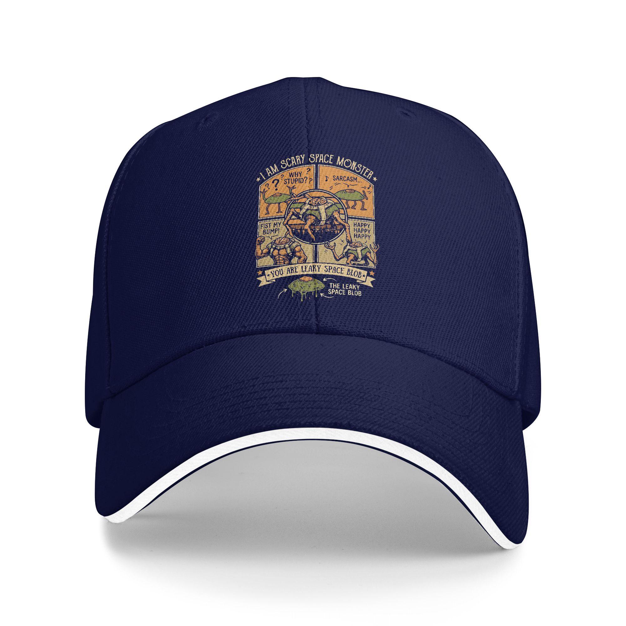 

Rockys Project Hail Mary Fists My Bump Aliens Comic Baseball Caps Hip Hop Sandwich Cap Unisex Adjustable Sun Hat Sport One Size темно-синього кольору