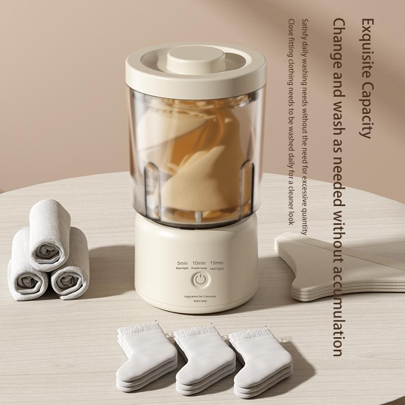 M8 multifunctional 2-in-1 mini washing machine, home charging underwear cleaning machine, sock washing machine, laundry cup.