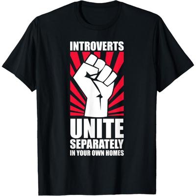 Introverts Verenig U Afzonderlijk In Uw Eigen Huizen Introvert T-shirt