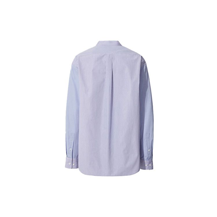 Uniqlo Jil Sander Collaboration Stand Collar Comfortable Versatile Simple Fitted Shirt Men Shirts Light-Blue 436736-62