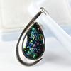 Natural Opal Pendant 37 ct Multicolor Pear 925 Sterling Silver for Her October Birthday Birthstone