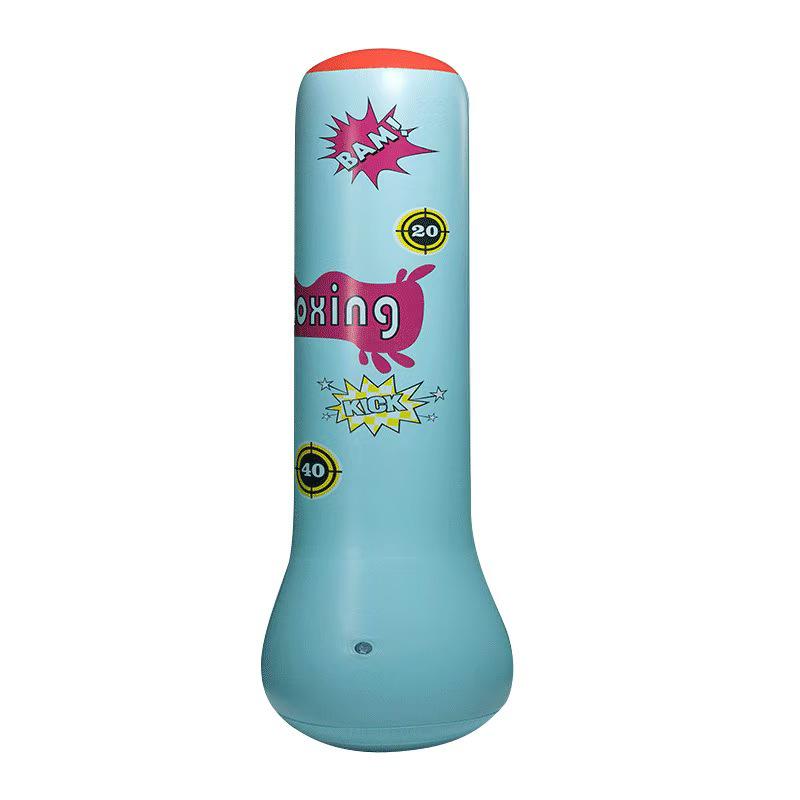 Children's Inflatable Punching Bag: Vertical Boxing Balloon for Home Training and Stress Relief.