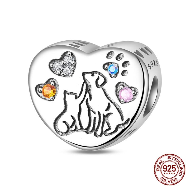 Copper Sweet Travelair Balloon Beaded Eros Arrow Through The Heart Charms Fit Bracelet Diy Jewelry Making Women'S Gift